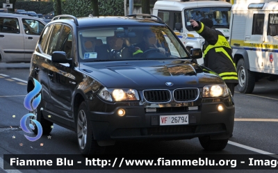 BMW X3 I serie
Vigili del Fuoco
 Comando Regionale Lombardia
 VF 26794
Parole chiave: BMW X3_Iserie VF26794