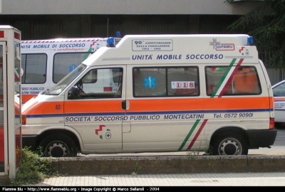 Vokswagen Transporter T4
Società Soccorso Pubblico Montecatini PT
Parole chiave: Toscana PT Ambulanza