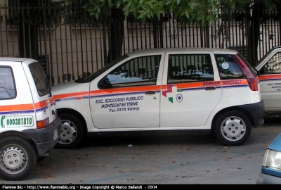 Fiat Punto I serie 
Società Soccorso Pubblico Montecatini
*Dismessa*
Parole chiave: Fiat Punto_ISerie Servizi_Sociali