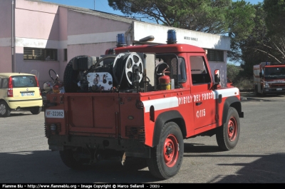 Land Rover Defender 90
Vigili del Fuoco 
Distaccamento Stagionale di La Maddalena OT
VF 22382
Parole chiave: Sardegna OT 