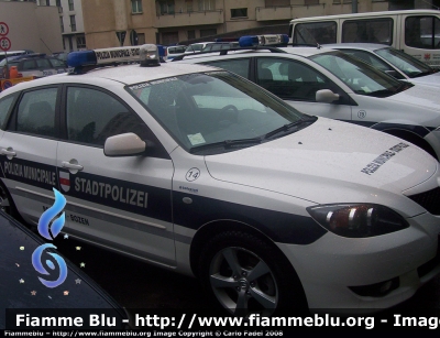 Mazda 3
Polizia Municipale - Stadtpolizei
Bolzano - Bozen
Parole chiave: Mazda 3 PM Bolzano