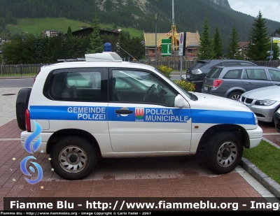 Suzuki Vitara II serie
Polizia Municipale - Gemeindepolizei
Corvara in Badia (BZ)
Parole chiave: Suzuki Vitara_IIserie