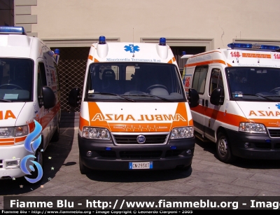 Fiat Ducato III serie  
Misericordia Terranuova Bracciolini (AR)
Ambulanza di tipo A N°3
Allestimento Orion
*Dismessa*
Parole chiave: Fiat Ducato_IIIserie Ambulanza