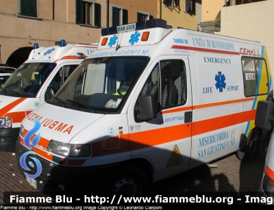 Fiat Ducato II serie
Misericordia di San Giustino Valdarno AR
N°2 - Tango56
Allestimento Nuova Lasamea (ora Specialcar Srl)
Dismessa nel 2011
Parole chiave: Toscana (AR) Fiat Ducato_IIserie ambulanza 