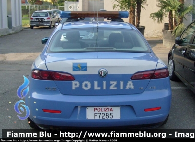 Alfa Romeo 159 
Polizia Stradale
Milano
Parole chiave: Alfa Romeo 159 Polizia Stradale F7285