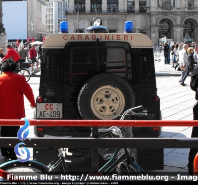 Land Rover Defender 90
Carabinieri 
Nucleo Cinifili Milano
CC AE409
Parole chiave: Land_Rover Defender_90 CCAE409