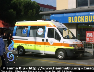 Fiat Ducato II serie
Croce d'Oro Prato
Alpha 45 - ambulanza di tipo B. Vista laterale
Parole chiave: Fiat Ducato_IIserie Ambulanza Pubblica_assistenza Pegaso