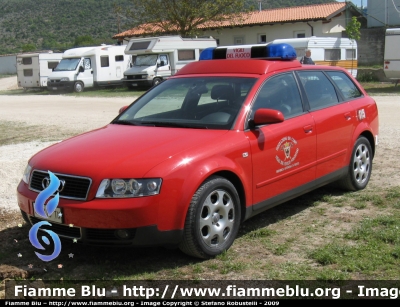 Audi A4 Avant III serie
Vigili del Fuoco
Federazione dei Corpi Volontari della provincia di Trento
VF Z15 TN
Parole chiave: Audi A4_Avant_IIIserie VFZ15TN