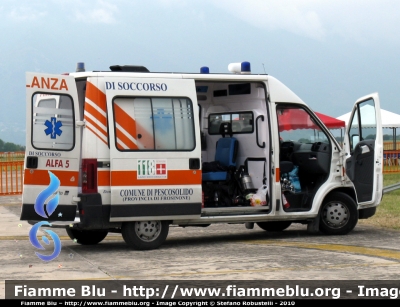 Fiat Ducato III serie
Comune di Pescosolido (FR)
Convenzionata Lazio Soccorso
(ora ARES 118)
:: allestita GGGele ::
Parole chiave: Fiat Ducato_IIIserie ambulanza 50_anni_72°_stormo