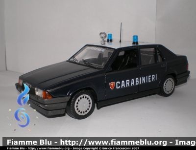 Alfa Romeo 75
Carabinieri
Nucleo Radiomobile
Scala 1/24
Parole chiave: Modellismo Enrico_Francesconi Bradipo Carabinieri Alfa_Romeo 75