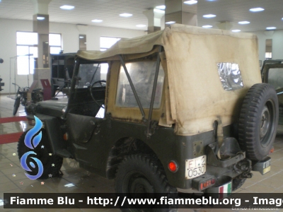 Jeep Willys
Esercito Italiano
Mezzo Storico
Esemplare esposto al Museo Storico della Motorizzazione Militare
Roma Cecchignola
EI 20530
Parole chiave: Jeep Willys EI20530