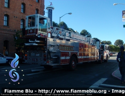 American LaFrance/LTI Tractor Drawn
United States of America - Stati Uniti d'America
San Francisco Fire Department
SFFD Tower Ladder 
Parole chiave: American LaFrance/LTI_Tractor_Drawn