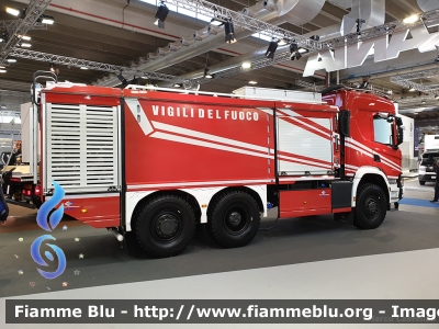 Scania XT P500 6x6
Vigili del Fuoco
Antincendio Aeroportuale
AutoIdroSchiumaPolvere Efestus X6 allestimento Bai
Esposta al Transpotec 2019 
Parole chiave: Scania XT_P500_6x6 Transpotec_2019