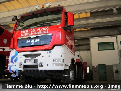 Man TGX 18.540 I serie
Vigili del Fuoco
Corpo Permanente di Aosta
Trattore stradale con trazione anteriore idrostatica inseribile Hydrodrive
VF 26507
Parole chiave: Man TGX_18.540_Iserie VF26507 De-Angelis VFR0870