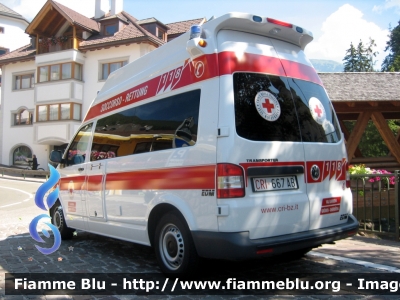 Volkswagen Transporter T5 restyle
Croce Rossa Italiana
Sede periferica di
Ortisei - Val Gardena
St. Ulrich - Gröden
Crousc Checena de Gherdëina
Allestimento EDM
CRI 667 AB
Parole chiave: Volkswagen Transporter_T5_restyle Ambulanza CRI667AB