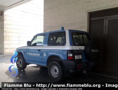 Mitsubishi Pajero Swb II Serie
Polizia di Stato
Questura di Padova
POLIZIA E8535
Attualmente in Uso Presso la Sezione Polfer di Padova
Parole chiave: Mitsubishi_Pajero_Swb_II_Polizia_di_Stato