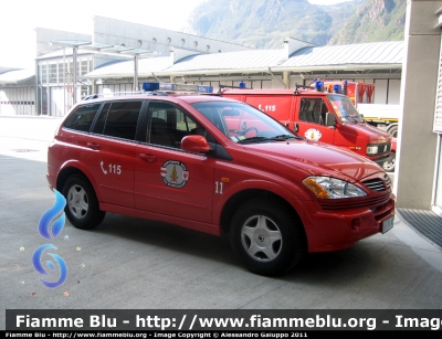 SsangYong Kyron
Vigili del Fuoco
Corpo Permanente di Bolzano
Berufsfeuerwehr Bozen
VF 111 BZ
Parole chiave: SsangYong Kyron VF111BZ