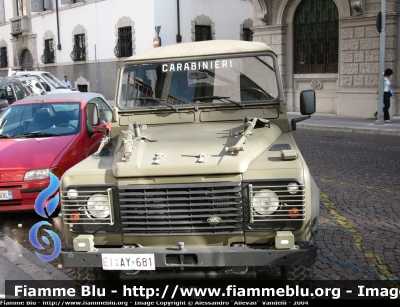 Land Rover Defender 90
Carabinieri
Polizia Militare presso l'Esercito
EI AY 681
Parole chiave: Land_Rover Defender_90 EIAY681 Carabinieri_Esercito Polizia_Militare