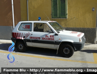 Fiat Panda 4x4 II serie
118 Grosseto Soccorso. Autovettura in servizio nell'Isola del Giglio
Parole chiave: Fiat Panda_4x4_IIserie 118 Grosseto_soccorso