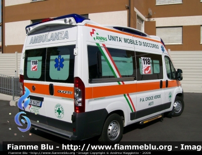 Fiat Ducato X250
Croce Verde Asti
Ambulanza n°63
Mezzo di Soccorso di Base
MSB sostitutiva
Parole chiave: Fiat Ducato_X250 ANPAS Croce_Verde Asti Piemonte