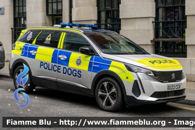 Peugeot 5008
Great Britain-Gran Bretagna
British Transport Police
Dog Section
Parole chiave: Peugeot 5008