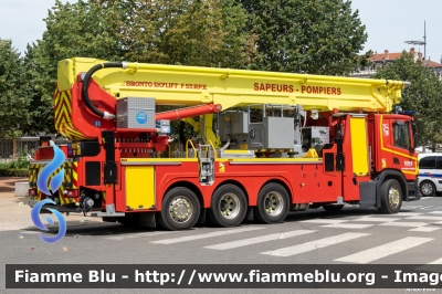 Scania P
France - Francia
S.D.M.I.S. 69 - Rhône et de la métropole de Lyon
Bras Élévateur Aérien F 55 RPX allestimento Bronto Skylift 
Parole chiave: Scania P