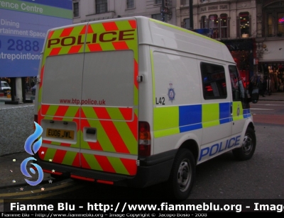 Ford Transit VI serie
Great Britain - Gran Bretagna
Furgone della British Transport Police
Parole chiave: Ford Transit_VIserie