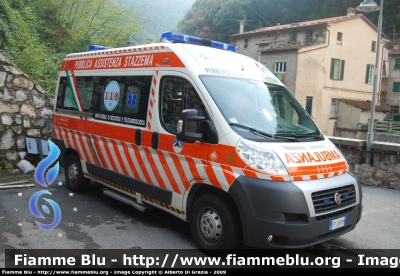 Fiat Ducato X250
Pubblica Assistenza Stazzema
Allestita Mariani Fratelli
Parole chiave: Fiat Ducato_X250 118_Versilia Ambulanza PA_Stazzema