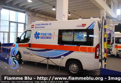 Fiat Ducato X250
Formia Soccorso
Allestita Odone
Parole chiave: Fiat Ducato_X250 118_Latina Ambulanza Formia_Soccorso Reas_2009