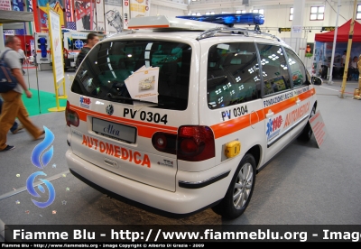 Volkswagen Sharan II serie 
Fondazione I.R.C.C.S Policlinico San Matteo Pavia
PV 0304
Parole chiave: Volkswagen Sharan_IIserie 118_Pavia Automedica Reas_2009