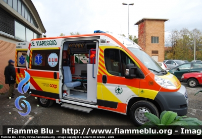 Fiat Ducato X250
38 - Pubblica Assistenza Croce Verde Viareggio
Allestita Mariani Fratelli
Parole chiave: Fiat Ducato_X250 118_Versilia Ambulanza PA_CV_Viareggio