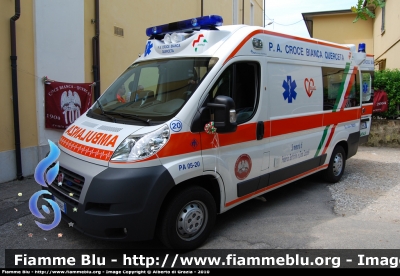 Fiat Ducato X250
Croce Bianca Querceta
Allestita Mariani Fratelli
Dedicata alla memoria di Federico Battistini e Elena Iacopini
due delle vittime del disastro ferroviario di Viareggio del 29 giugno 2009
Parole chiave: Fiat Ducato_X250 118_Viareggio Ambulanza