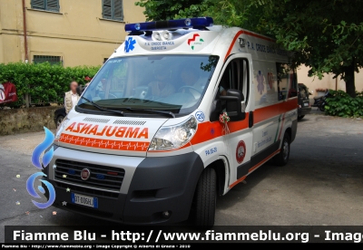 Fiat Ducato X250
Croce Bianca Querceta
Allestita Mariani Fratelli
Dedicata alla memoria di Federico Battistini e Elena Iacopini
due delle vittime del disastro ferroviario di Viareggio del 29 giugno 2009
Parole chiave: Fiat Ducato_X250 118_Viareggio Ambulanza