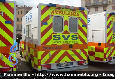 Mercedes-Benz Sprinter III serie
Società Volontaria di Soccorso
Livorno
Allestimento "Cube" di MAF
Parole chiave: Mercedes-Benz Sprinter_IIIserie SVS Livorno LI Toscana Ambulanza MAF