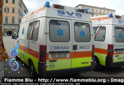 Fiat Ducato II serie
11 - Società Volontaria di Soccorso Livorno
Sezione Quercianella
Allestita Alessi & Becagli
Parole chiave: Fiat Ducato_IIserie 118_Livorno Ambulanza SVS_Livorno