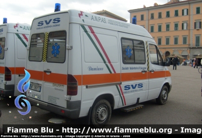 Mercedes-Benz Sprinter I serie
16 - Società Volontaria di Soccorso Livorno
Allestita Bollanti
Parole chiave: Mercedes-Benz Sprinter_Iserie 118_Livorno Ambulanza SVS_Livorno