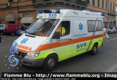 Mercedes-Benz Sprinter II serie
28 - Società Volontaria di Soccorso Livorno
Allestita Alessi & Becagli
Parole chiave: Mercedes-Benz Sprinter_IIserie 118_Livorno Ambulanza Società_Volontaria_di_Soccorso_Livorno