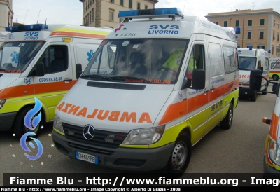 Mercedes-Benz Sprinter II serie
30 - Società Volontaria di Soccorso Livorno
Allestita Emergency Store
Parole chiave: Mercedes-Benz Sprinter_IIserie 118_Livorno Ambulanza SVS_Livorno