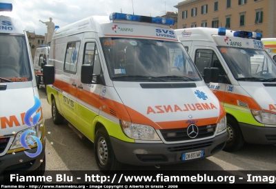 Mercedes-Benz Sprinter II serie
40 - Società Volontaria di Soccorso Livorno
Allestita Aricar
Parole chiave: Mercedes-Benz Sprinter_IIserie 118_Livorno Ambulanza SVS_Livorno