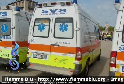 Mercedes-Benz Sprinter II serie
40 - Società Volontaria di Soccorso Livorno
Allestita Aricar
Parole chiave: Mercedes-Benz Sprinter_IIserie 118_Livorno Ambulanza SVS_Livorno