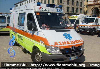 Mercedes-Benz Sprinter II serie
28 - Società Volontaria di Soccorso Livorno
Allestita Alessi & Becagli
Parole chiave: Mercedes-Benz Sprinter_IIserie 118_Livorno Ambulanza Società_Volontaria_di_Soccorso_Livorno