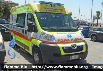 Peugeot Boxer III serie
Pubblica Assistenza Barberino del Mugello
Allestita Nepi
Parole chiave: Peugeot Boxer_IIIserie 118_Firenze Ambulanza PA_Barberino_del_Mugello