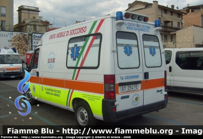 Fiat Ducato II serie
Pubblica Assistenza Centro Radio Soccorso Borgo San Lorenzo
Allestita MAF
Parole chiave: Fiat Ducato_IIserie 118_Firenze Ambulanza PA_CRS_Borgo_San_Lorenzo