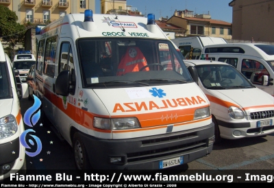 Fiat Ducato II serie
Pubblica Assistenza Croce Verde Pistoia
Allestita Fratelli Mariani
Parole chiave: Fiat Ducato_IIserie 118_Pistoia Ambulanza Pubblica_Assistenza_Croce_Verde_Pistoia 