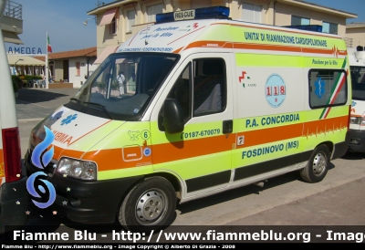 Fiat Ducato III serie
Pubblica Assistenza Concordia Fosdinovo
Allestita Orion
Parole chiave: Fiat Ducato_IIIserie 118_Massa Ambulanza Pubblica_Assistenza_Concordioa_Fosdinovo