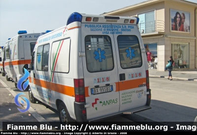 Fiat Ducato II serie
Pubblica Assistenza S.R. Pisa
Allestita Aricar
56-027
Parole chiave: Fiat Ducato_IIserie 118_Pisa Ambulanza PA_SR_Pisa