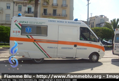 Iveco Daily II serie
Pubblica Assistenza Fucecchio
Allestita Fratelli Mariani
Parole chiave: Iveco Daily_IIserie 118_Firenze Ambulanza Pubblica_Assistenza_Fucecchio