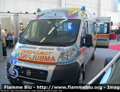 Fiat Ducato X250
Misericordia di Quinto
"Ambulanza Tommasino"
dono della fondazione "Tommasino Bacciotti"
Allestita Cevi Carrozzeria Europea
Parole chiave: Fiat Ducato_X250 118_Firenze Ambulanza Misericordia_Quinto Reas_2008