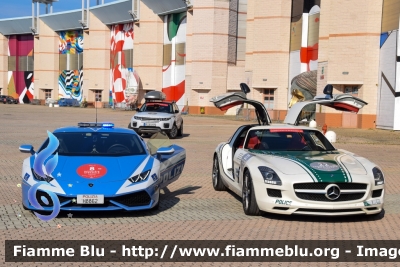 Lamborghini Huracán LP 610-4 
Polizia Di Stato 
Polizia Stradale 
Allestimento Lamborghini 
Decorazione Grafica Artlantis 
POLIZIA H8862 
Con stemma celebrativo "70 Anni Polizia Stradale"
In scorta alla Mille Miglia 2021
Con Mercedes-Benz SLS 6.3 AMG Dubai Police 

Parole chiave: Lamborghini / Huracàn_LP610-4 / POLIZIAH8862 Mille_Miglia_2021