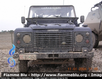 Land Rover Defender 110 soft top
Carabinieri
I Reggimento Carabinieri "Tuscania"
Missione “Antica Babilonia” - Iraq
CC BT 624
Parole chiave: Land-Rover Defender_110 CCBT624